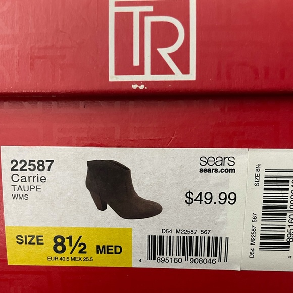 Trend Report Chunky Block High Heel Suede Boot 8.5 - Picture 11 of 12